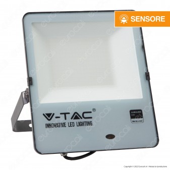 V-Tac PRO VT-167 Faro LED SMD Chip Samsung 150W Sensore Crepuscolare IP65 da...