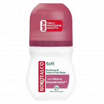 Borotalco Seta Deodorante Deo Roll On 48h con Talco a Cristalli Attivi 0%...