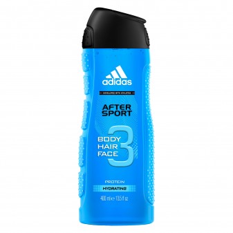 Adidas After Sport Hydrating Shower Gel Bagnoschiuma 3in1 - Flacone da 400ml