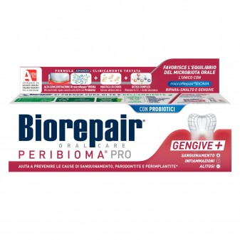 Biorepair Advanced Peribioma Pro Gengive Dentifricio con Probiotici Previene...