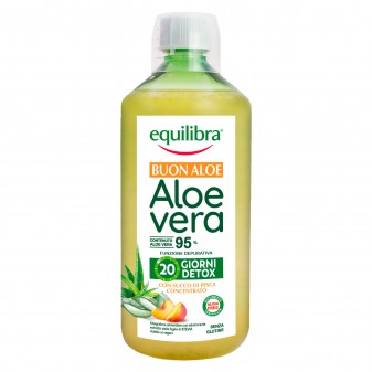 Equilibra Integratore per la Depurazione Aloe Vera 95% con Succo di Pesca -...