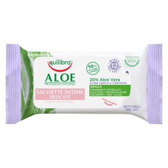 Equilibra Aloe Protezione Naturale Salviettine Intime Delicate Biodegradabili...
