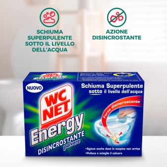 WC Net Energy Disincrostante in Polvere Schiumogena Deterge e