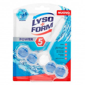 Lysoform Power 5 Azioni Ocean WC Tavoletta Igienizzante - 1 Tavoletta