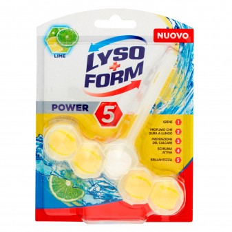 Lysoform Power 5 Azioni Lime WC Tavoletta Igienizzante - 1 Tavoletta