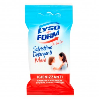 Lysoform On The Go Salviettine Mani Detergenti Igienizzanti - Confezione da...