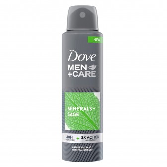 Dove Men+Care Deodorante Spray Minerals + Sage 48h 0% Alcol Antitraspirante -...