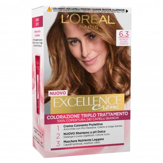 L'Oréal Paris Excellence Colorazione Permanente 6.3 Biondo Scuro Dorato...