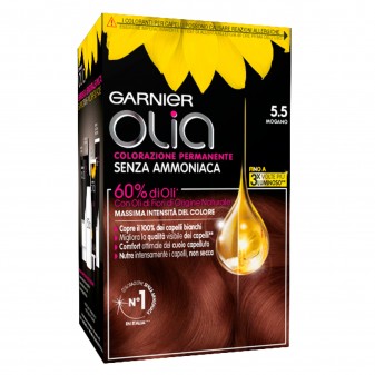 Garnier Olia Tinta Permanente per Capelli 5.5 Mogano Senza Ammoniaca