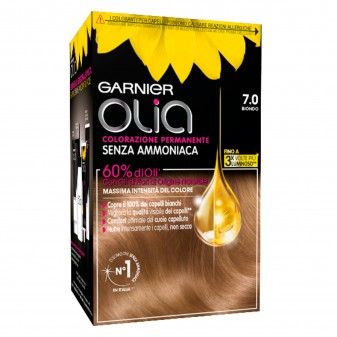 Garnier Olia Tinta Permanente per Capelli 7.0 Biondo Senza Ammoniaca