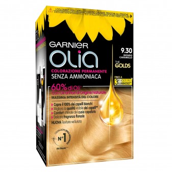 Garnier Olia The Golds Tinta Permanente per Capelli 9.30 Biondo Caramello...