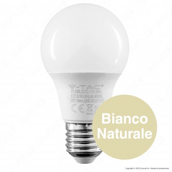 V-Tac VT-2099 Lampadina LED E27 8.5W Bulb A60 Goccia SMD - SKU