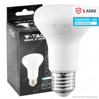 V-Tac VT-263 Lampadina LED E27 8.5W Reflector R63 SMD Chip Samsung - SKU 21141
