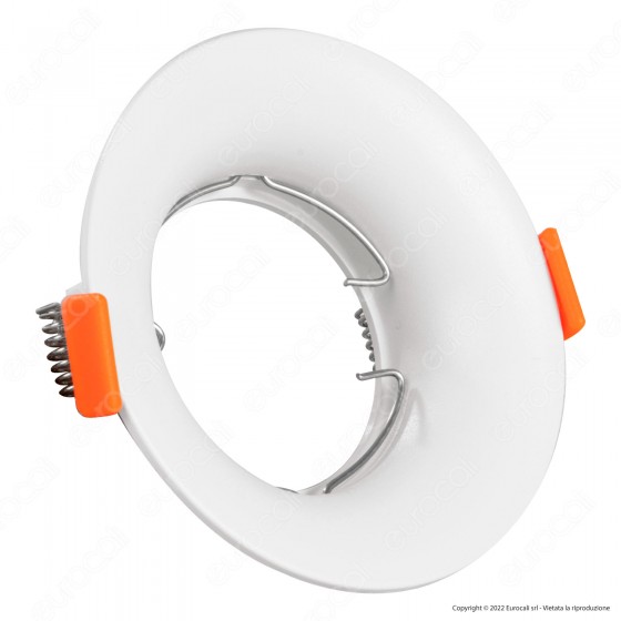 V-Tac VT-920 Portafaretto Rotondo Fisso da Incasso per Lampadine GU10 V-Tac VT-920 Portafaretto Rotondo Fisso da Incasso per Lampadine GU10