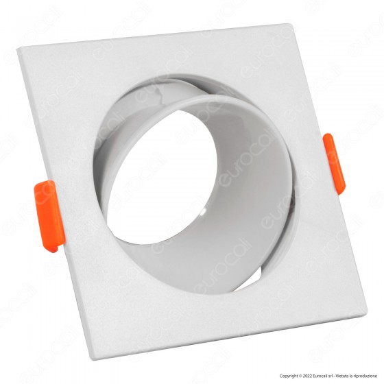 V-Tac VT-932 Portafaretto Quadrato Orientabile da Incasso per V-Tac VT-932 Portafaretto Quadrato Orientabile da Incasso per