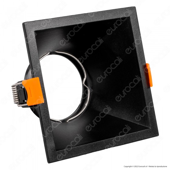 V-Tac VT-927 Portafaretto Quadrato Fisso da Incasso per Lampadine V-Tac VT-927 Portafaretto Quadrato Fisso da Incasso per Lampadine