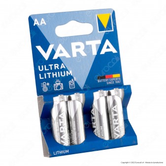 Varta Ultra Lithium Stilo AA Li-ion 1.5V - Blister da 4 Batterie al Litio