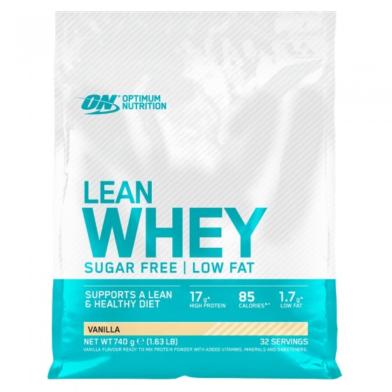 Optimum Nutrition Lean Whey Proteine Siero del Latte Basso Contenuto di Grassi con Vitamine Gusto Vaniglia - Busta da 740g Optimum Nutrition Lean Whey Proteine Siero del Latte Basso Contenuto di Grassi con Vitamine Gusto Vaniglia - Busta da 740g