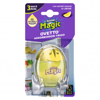 Mister Magic Ovetto Assorbiodori Frigo con Estratti Naturale di Limone -...