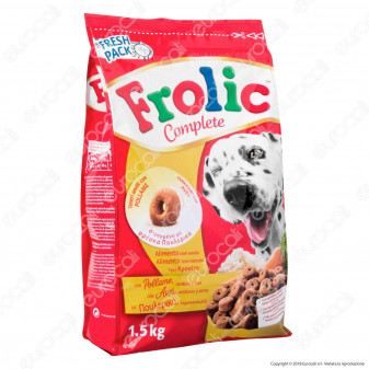 Frolic Cibo Semi Umido per Cani con Carni Bianche, Verdure e Riso - Sacchetto...