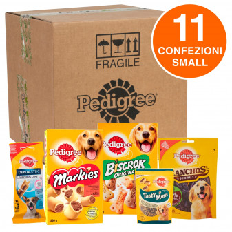 Pedigree Kit Snack e Biscotti Misti per Cani di Taglia Piccola - Scatola con...