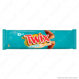 Twix Salted Caramel Snack con Biscotto e Caramello Salato Ricoperto di...