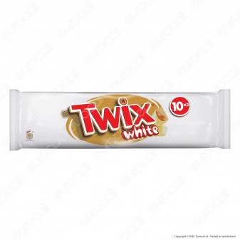 Twix White Snack con Biscotto e Caramello Ricoperto di Cioccolato Bianco -...