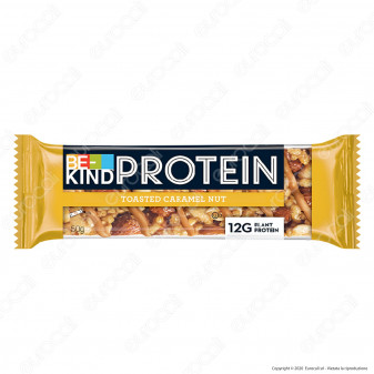 Be-Kind Protein Snack con Caramello e Frutta Secca - 1 Barretta da 50g