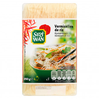 Suzi Wan Vermicelli di Riso Pronti in 4 Minuti - Confezione da 250g