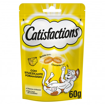 Catisfactions Snack al Formaggio per Gatti - Confezione 60g