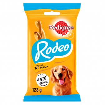 Pedigree Rodeo Snack Masticabile per Cani al Gusto Pollo - Bustina da 7 Stick