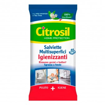 Citrosil Salviette Multisuperfici Igienizzanti con Vere Essenze di Tea Tree -...