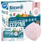 Immagine 2 - Sicura Protection 50 Mascherine Protettive Colore Rosa Monouso con