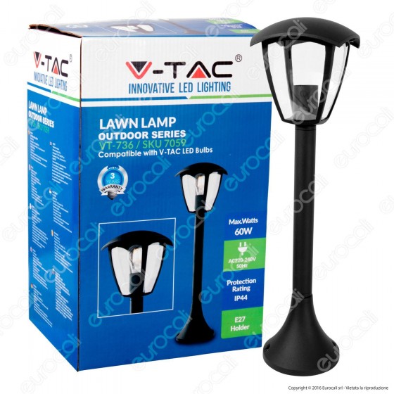 V-Tac VT-736 Portalampada da Giardino con Fissaggio a Terra per V-Tac VT-736 Portalampada da Giardino con Fissaggio a Terra per