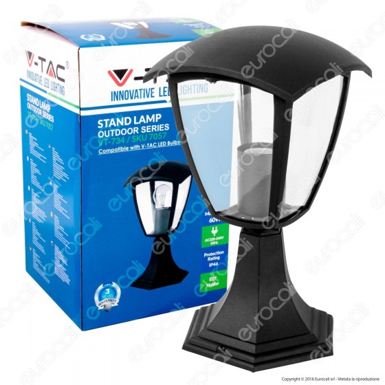 V-Tac VT-734 Portalampada da Giardino con Fissaggio a Terra per V-Tac VT-734 Portalampada da Giardino con Fissaggio a Terra per