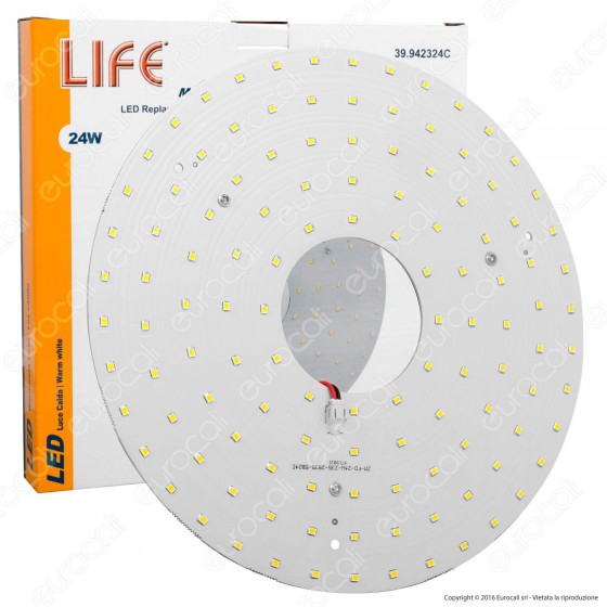 Life Modulo LED Circolina con Magnete Ø235mm 24W per Plafoniere
