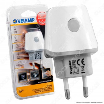 Velamp IR04 Punto Luce LED Anti Black-Out con Pulsante ON-OFF 