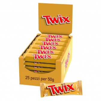 Twix Snack con Biscotto e Caramella Mou Ricoperto di Cioccolata al Latte -...