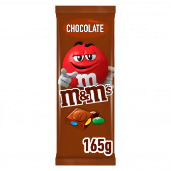 M&M's Chocolate Tavoletta di Cioccolato al Latte con Confetti al Cioccolato -...