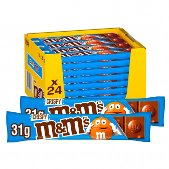 M&M's Crispy Tavoletta di Cioccolato al Latte con Confetti al Riso Soffiato -...