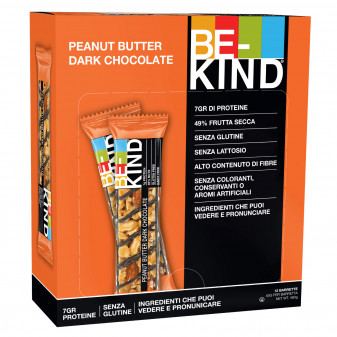 Be-Kind Snack al Cioccolato Fondente con Frutta Secca e Burro di Arachidi -...