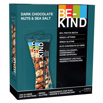 Be-Kind Snack al Cioccolato Fondente con Frutta Secca e Sale Marino -...