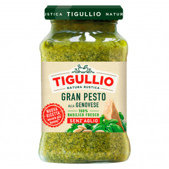 Tigullio Gran Pesto alla Genovese Senza Aglio Senza Glutine - Vasetto da 190g