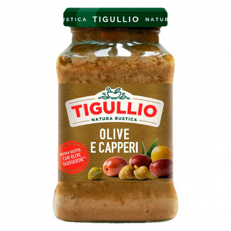 Tigullio Natura Rustica Salsa di Olive e Capperi con Olive Leccino e...