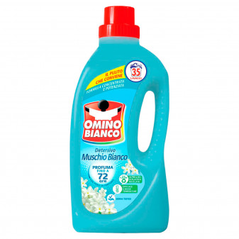 Omino Bianco Essenza Muschio Bianco Detersivo Liquido - Flacone da 1,4 Litri