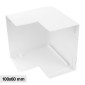 Immagine 1 - Elmark Angolo Esterno per 2 Canaline Passacavi 100x60 in Plastica Bianca - mod. 562100601