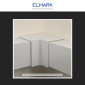 Immagine 3 - Elmark Angolo Interno per 2 Canaline Passacavi 80x60 in Plastica Bianca - mod. 56280602