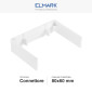 Immagine 2 - Elmark Connettore Giunto per Canaline Passacavi 80x60 in Plastica Bianca - mod. 56280605
