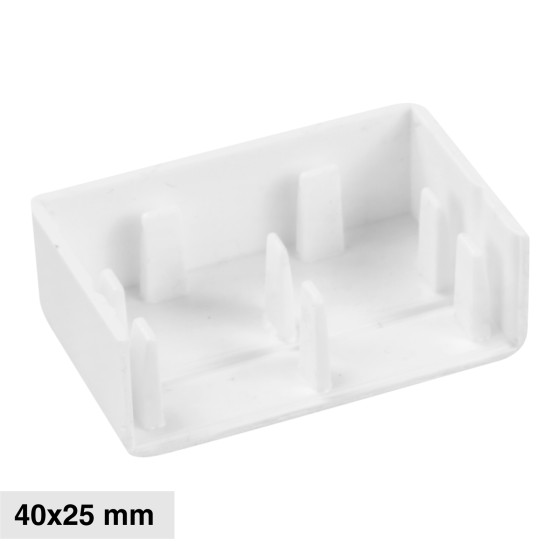Elmark Tappo di Chiusura Canaline Passacavi 40x25 in Plastica Bianca Elmark Tappo di Chiusura Canaline Passacavi 40x25 in Plastica Bianca