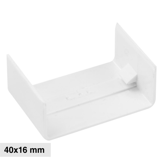Elmark Connettore per Canaline Passacavi 40x16 in Plastica Bianca Elmark Connettore per Canaline Passacavi 40x16 in Plastica Bianca
